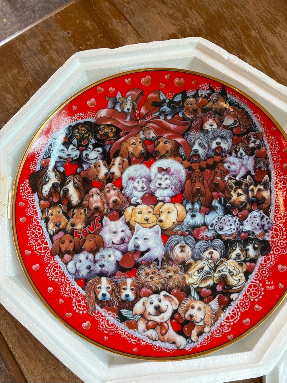 Franklin Mint Heirloom Collector Plate/ Puppy Love
